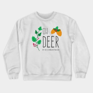 Christmas badges with lovely hand drawn elements and quotes Crewneck Sweatshirt